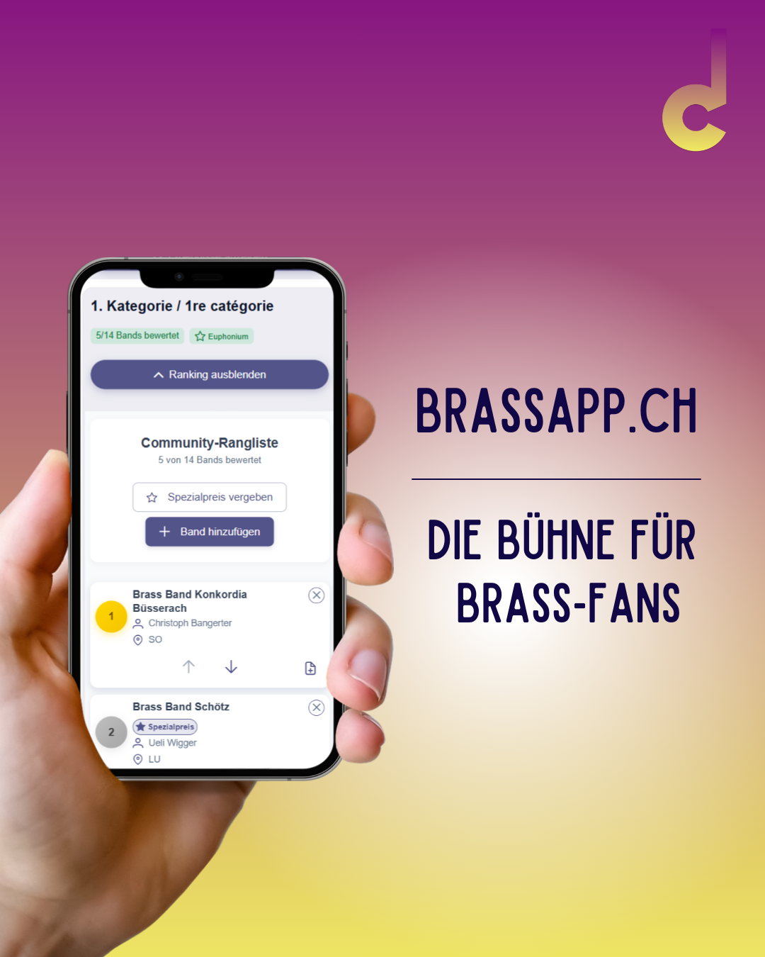 Die Bühne für Brass Fans